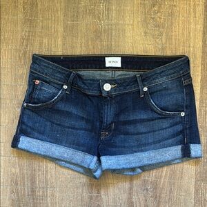 Hudson Jeans Women's Cuffed Denim Shorts - Indigo